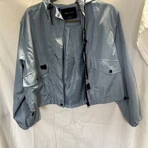 New Look Women's Shiny Gray Utility Jacket